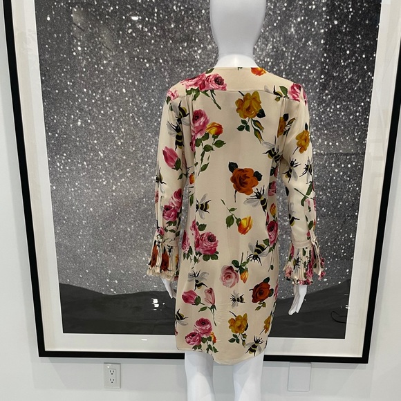 Gucci Roses and Bees Silk Shift Dress - Picture 7 of 15